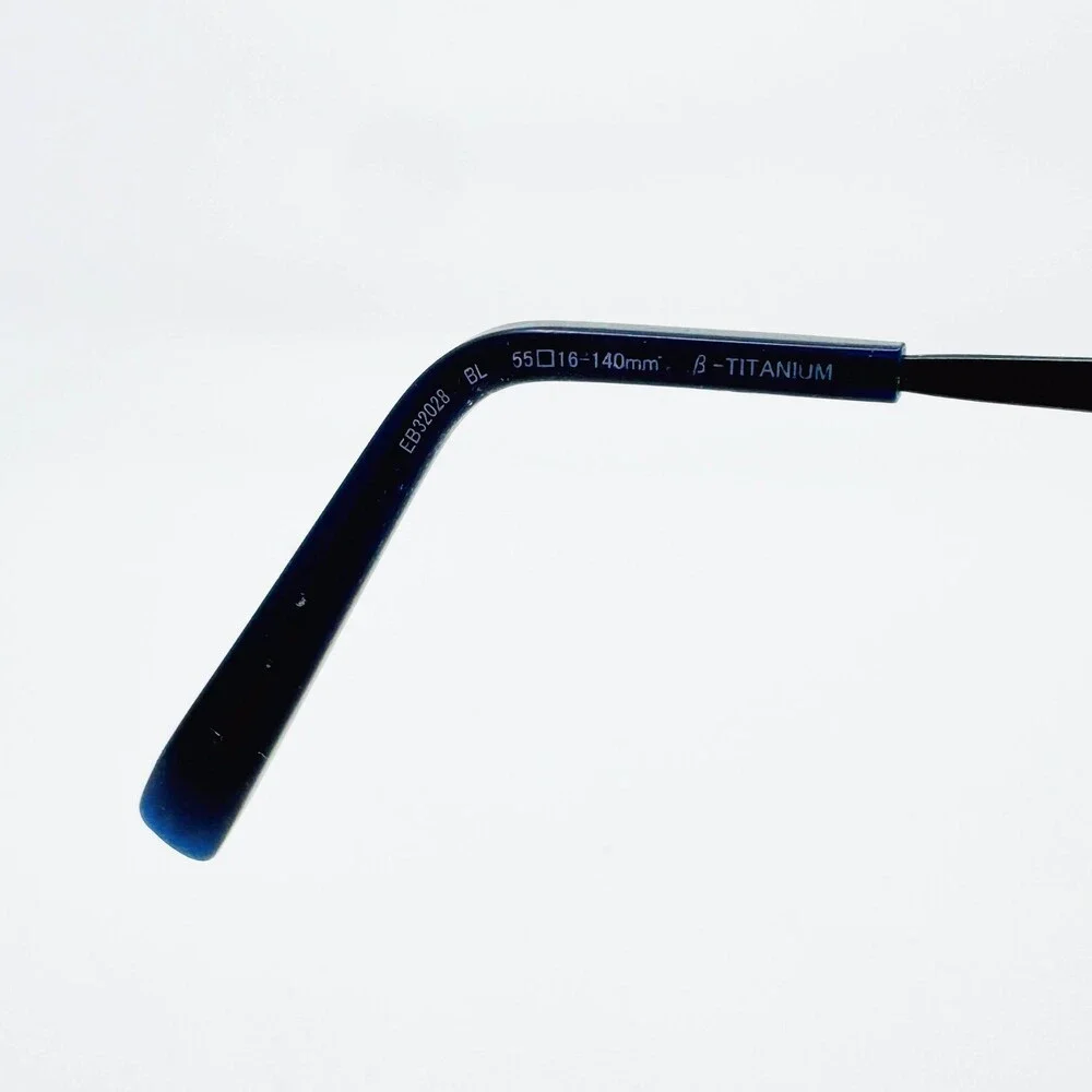 Eddie Bauer Eyeglasses Mens Black Titanium EB32028 55-16-140 55mm